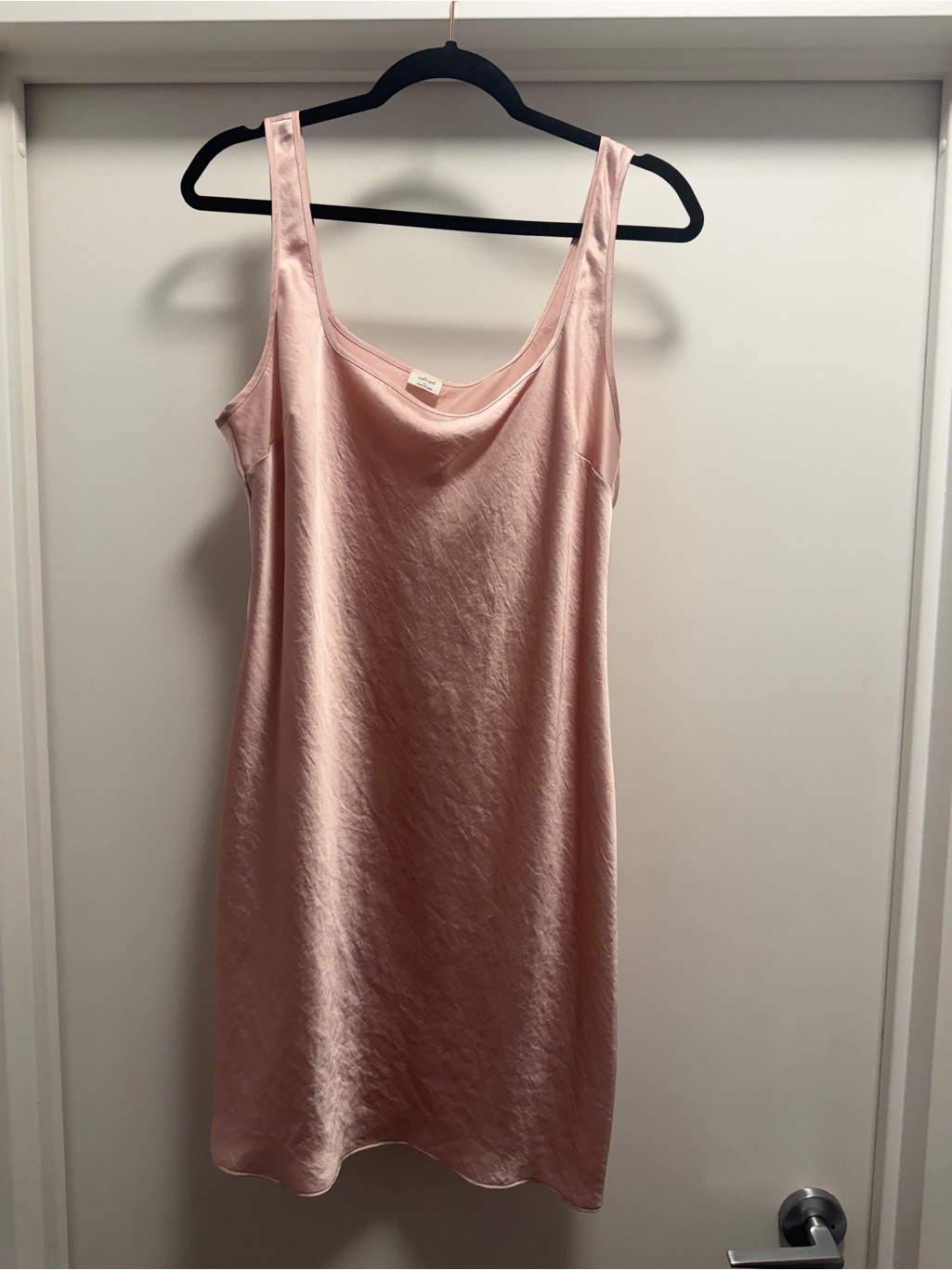 Wilfred Soft Pink Satin Slip Dress